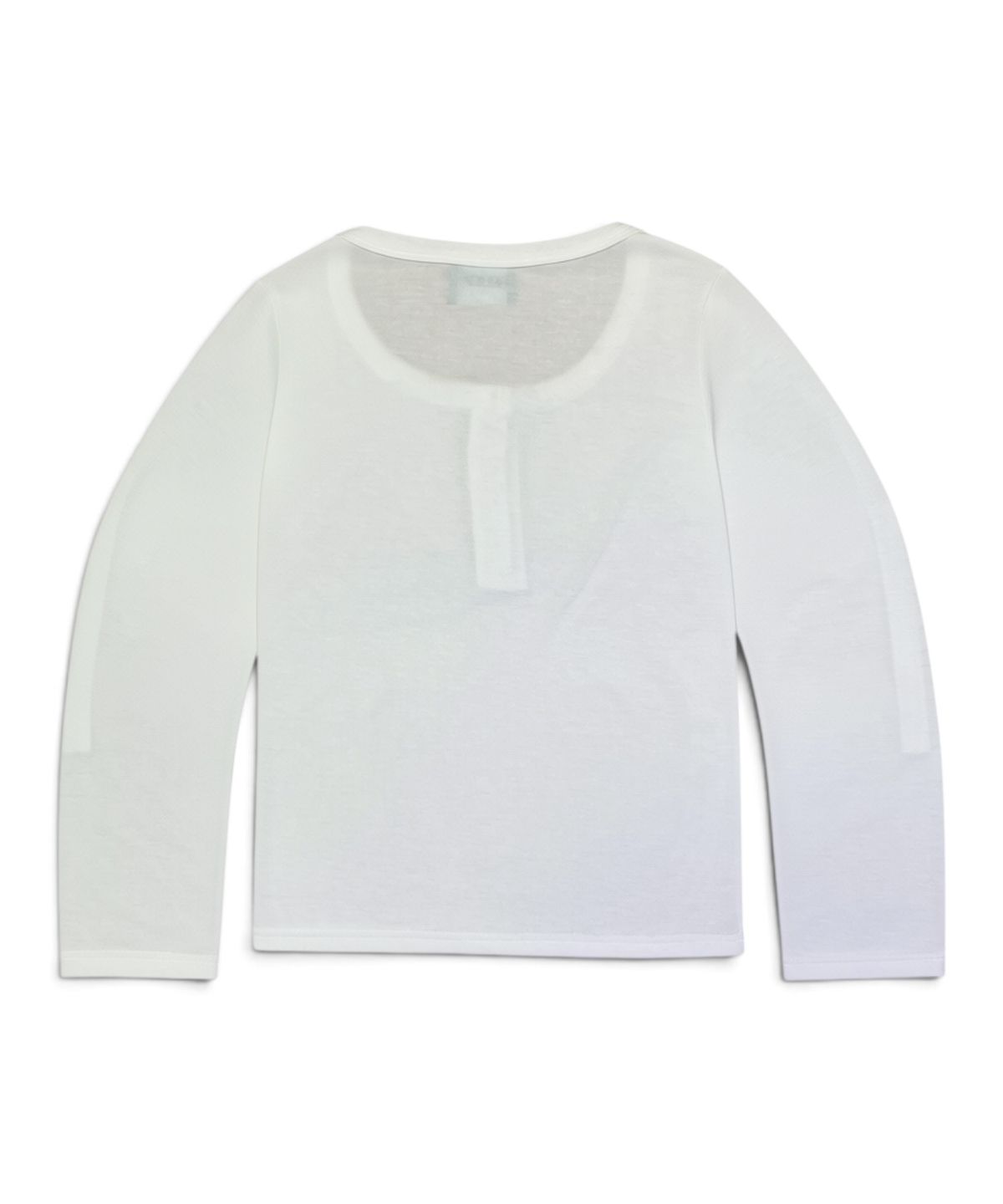 본슬리피(BORN SLIPPY) Crystal Bikini Henley Long Sleeve Tee (White)