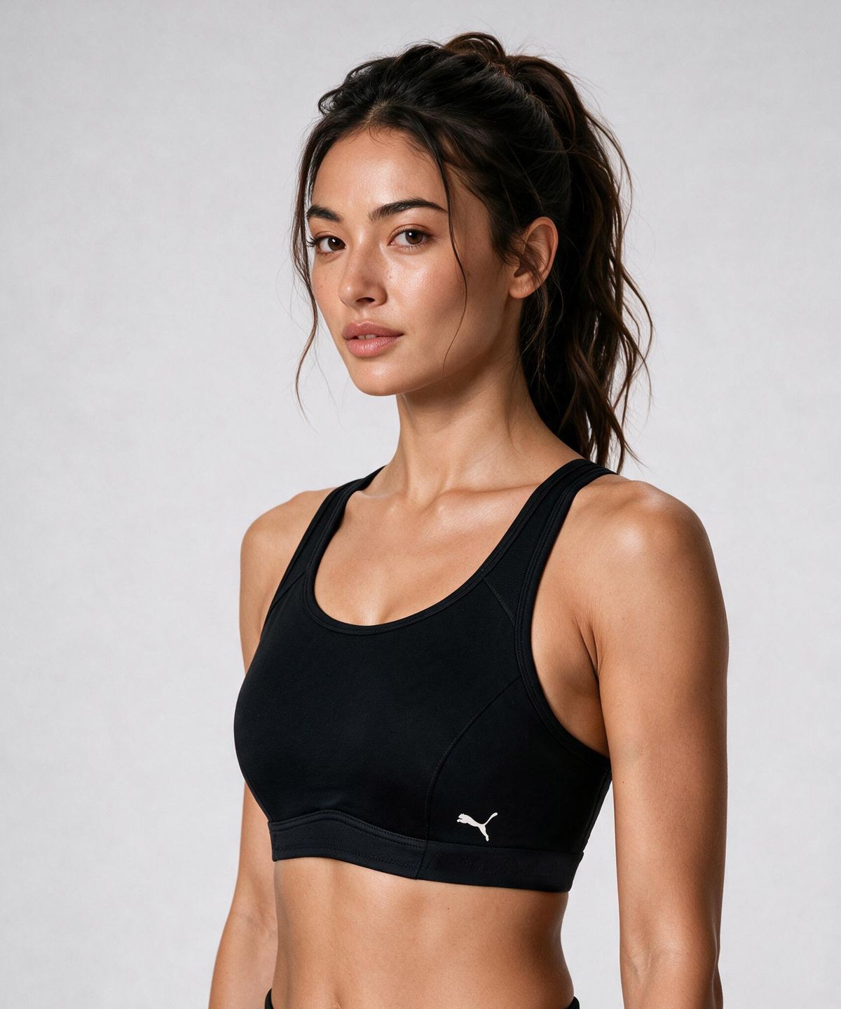 푸마 바디웨어(PUMA BODYWEAR) 하이서포트 브라 블랙
