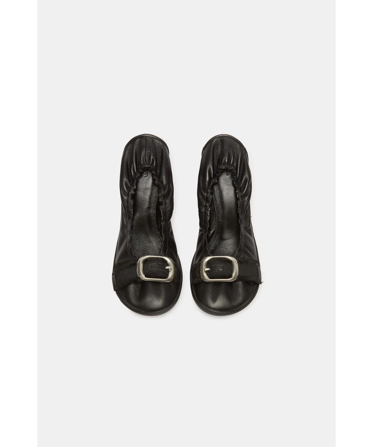 슈콤마보니(SUECOMMA BONNIE) Shirred buckle pump(black)_DG1BA26510BLK