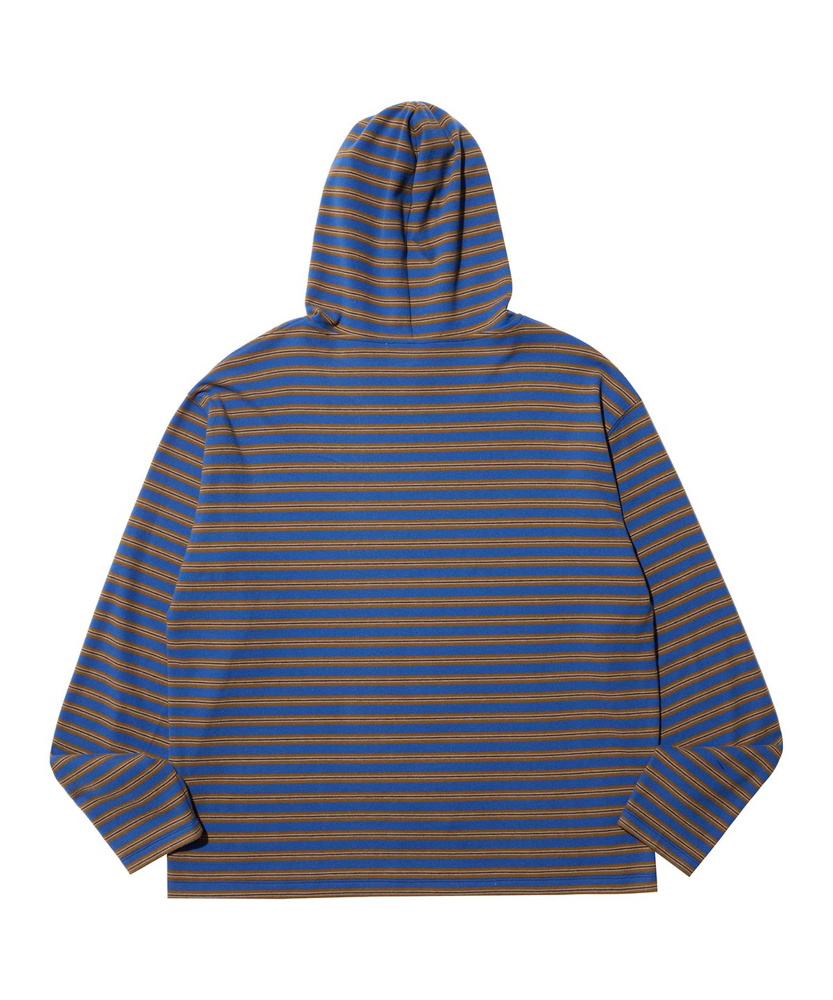 논타입(NONTYPE) MULTI STRIPE FLEECE HOODY (BLUE)