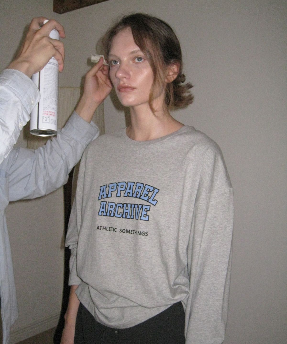 어패럴아카이브(APPAREL ARCHIVE) Benny sporty long sleeve tee - Gray