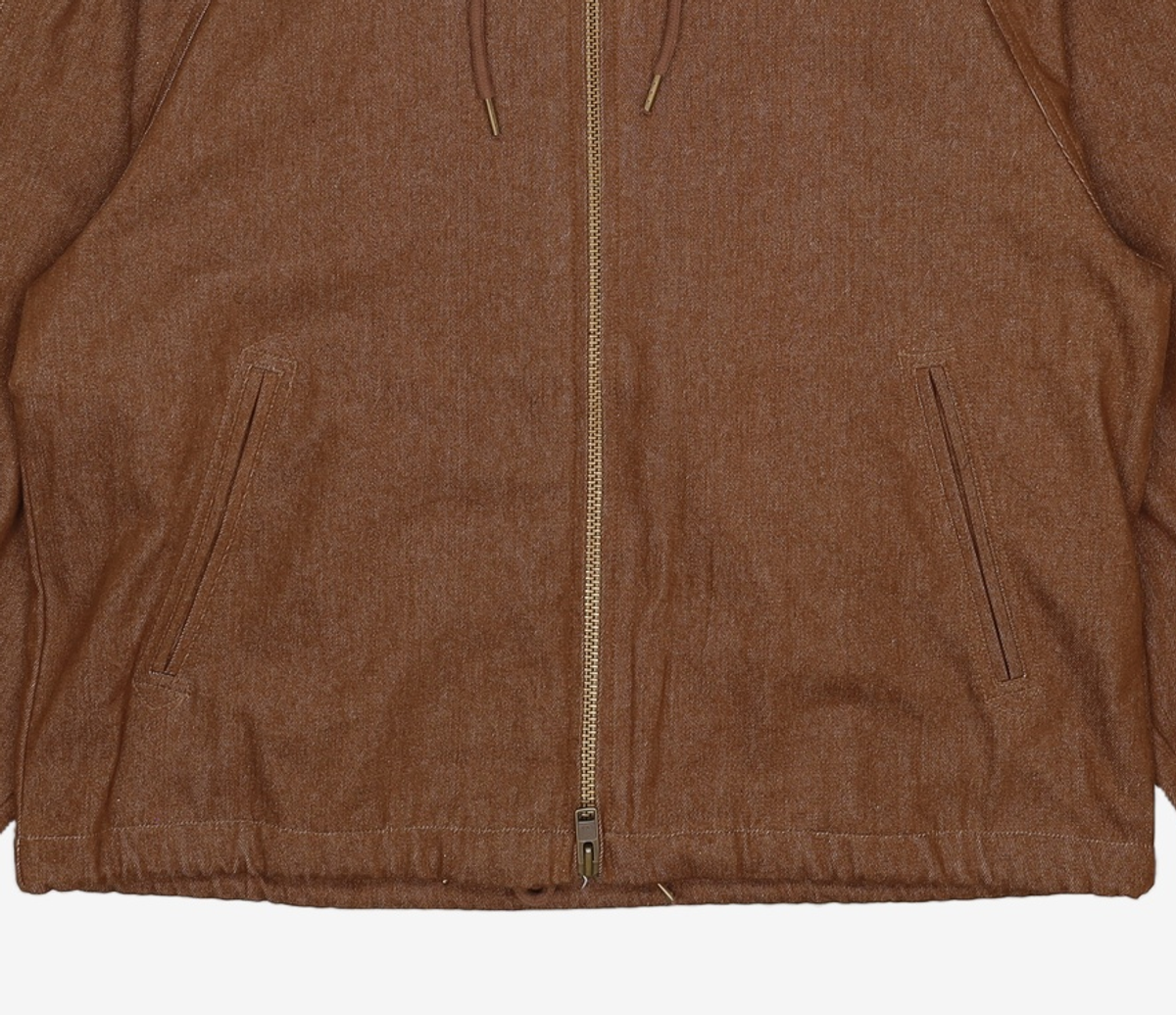 프리즘웍스(FRIZMWORKS) WASHED DENIM HOODED PARKA _ BROWN L