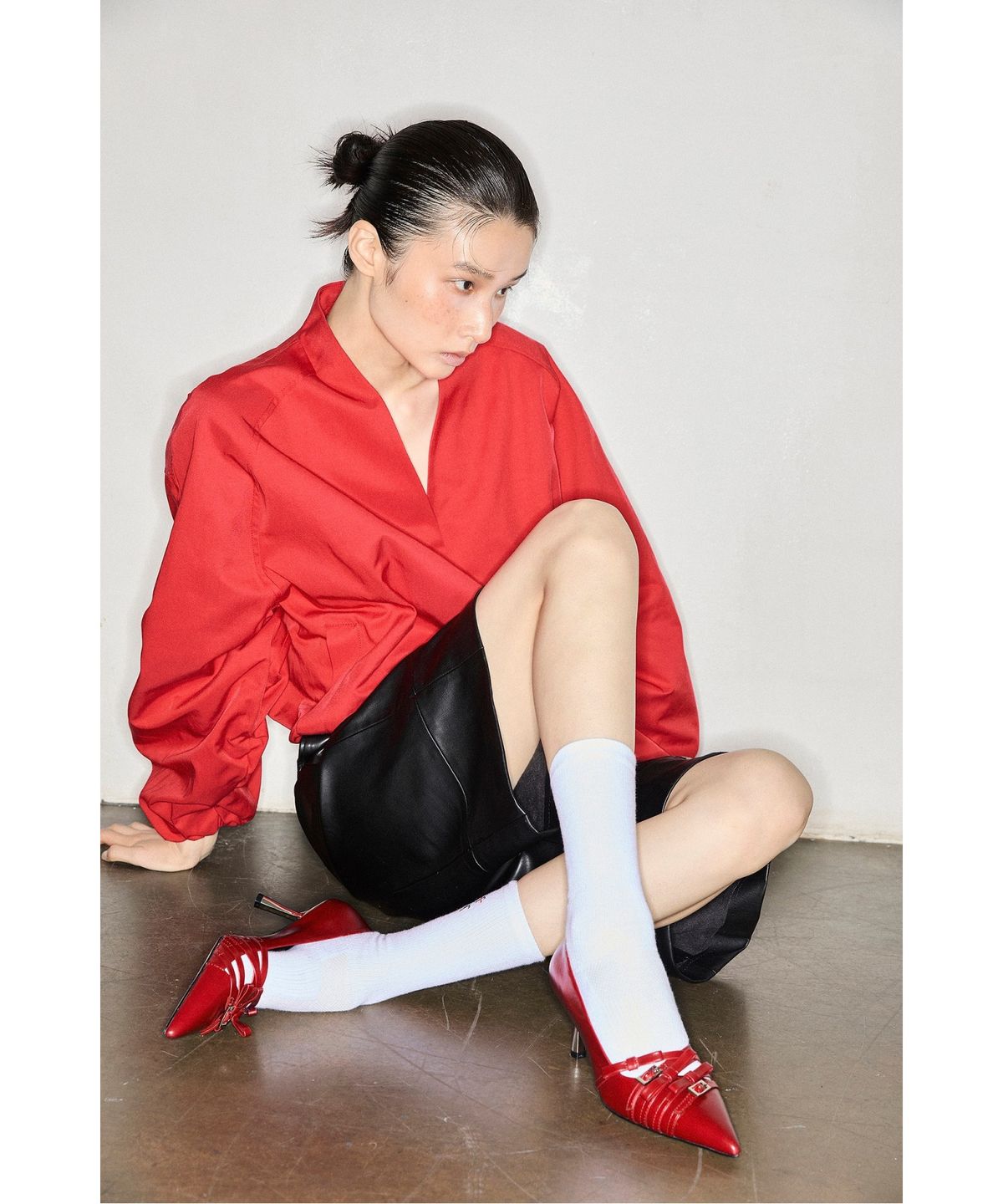 슈콤마보니(SUECOMMA BONNIE) Garnet pumps(red)_DG1BA26503RED