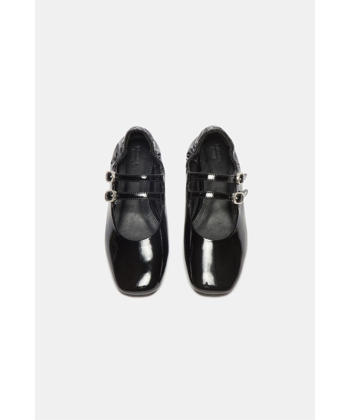 슈콤마보니(SUECOMMA BONNIE) Shirred maryjane flats(black)_DG1DA26503BLK