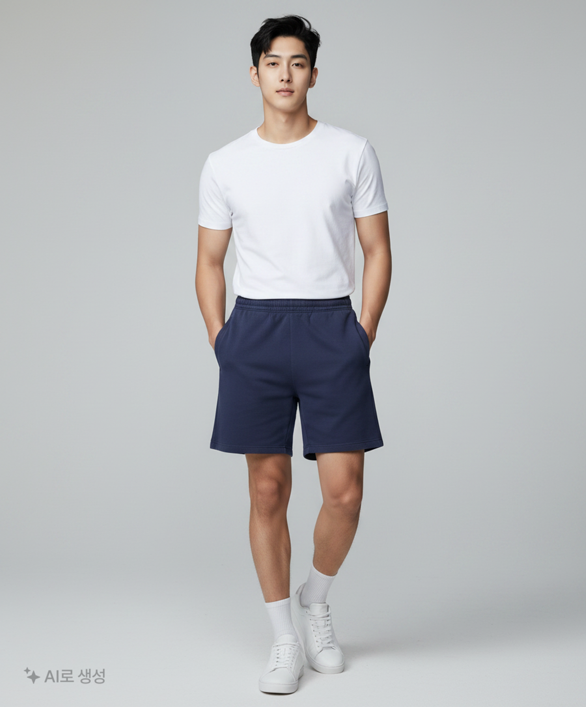 무신사 스탠다드(MUSINSA STANDARD) 스웨트 쇼츠 [네이비] L