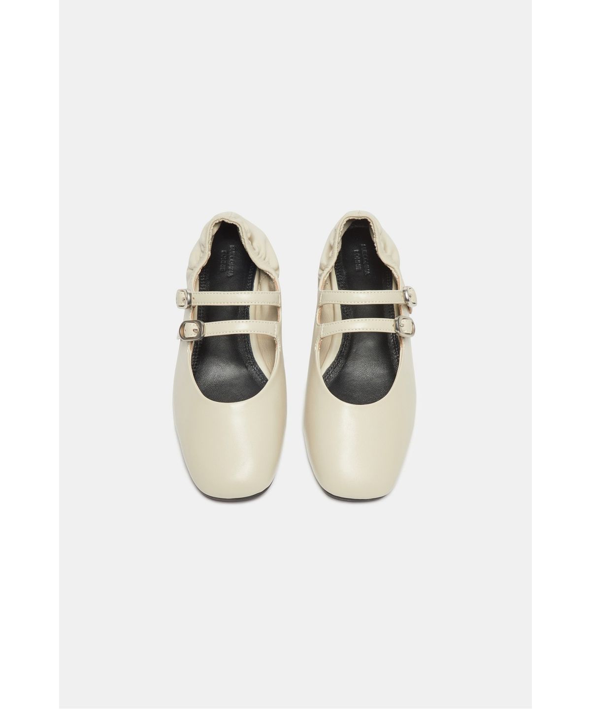 슈콤마보니(SUECOMMA BONNIE) Shirred maryjane flats(ivory)_DG1DA26503IVY