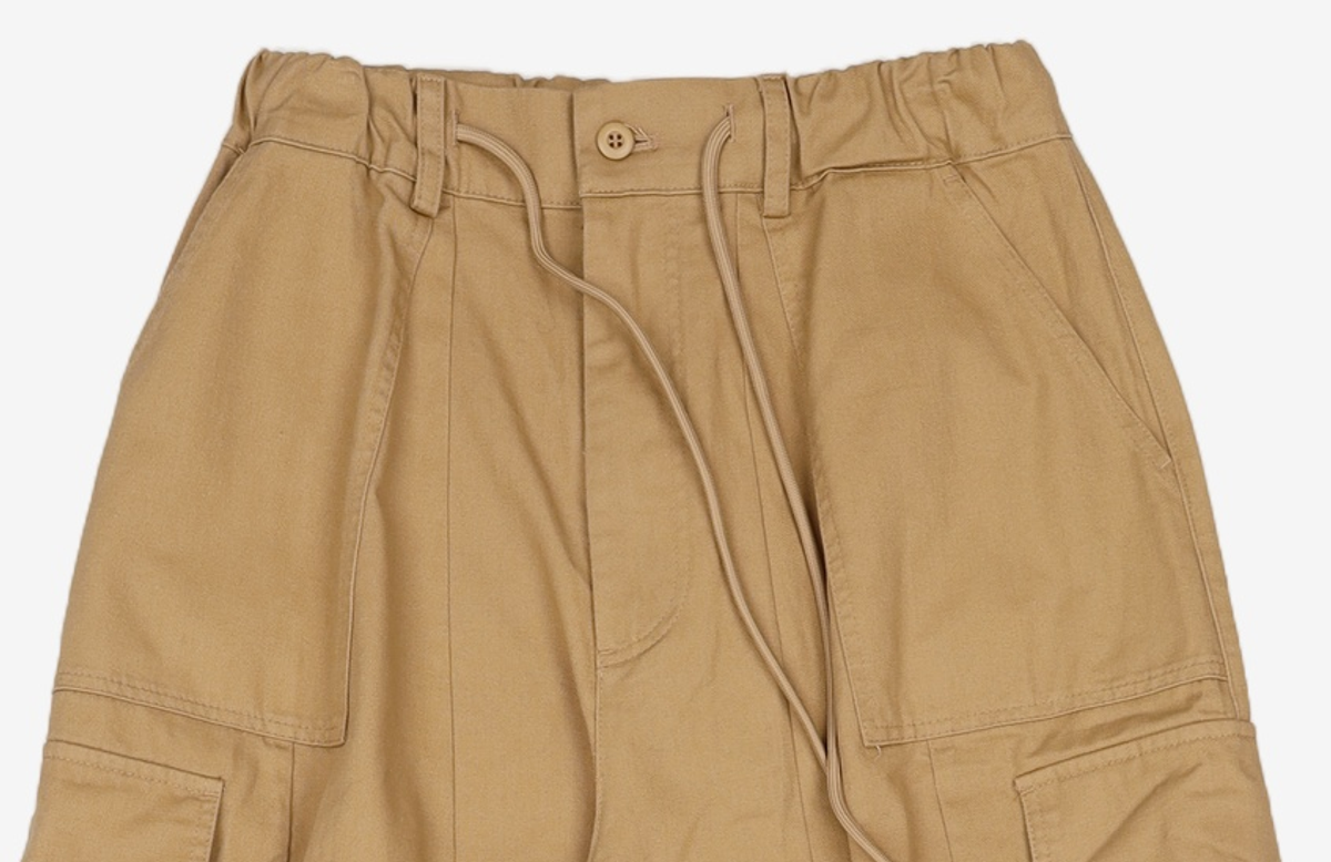 프리즘웍스(FRIZMWORKS) TWILL CARGO BALLOON PANTS _ BEIGE M