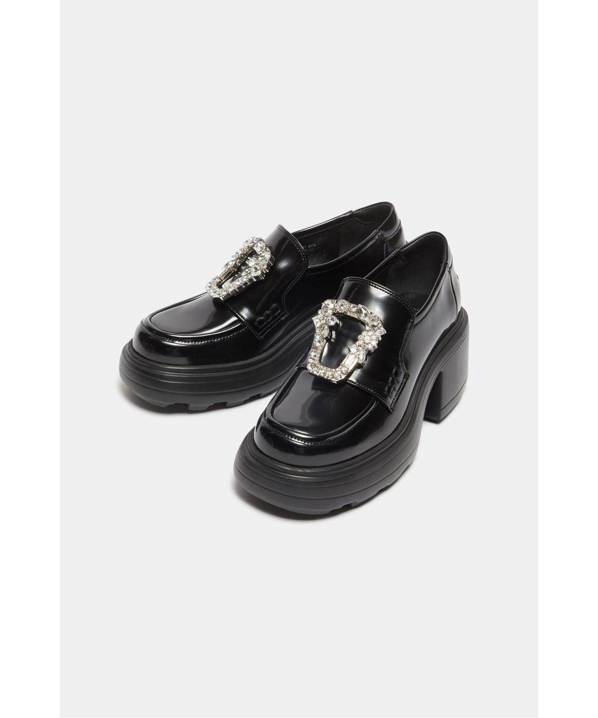 슈콤마보니(SUECOMMA BONNIE) polygon jewelry loafer(black)_DG1DA26511BLK