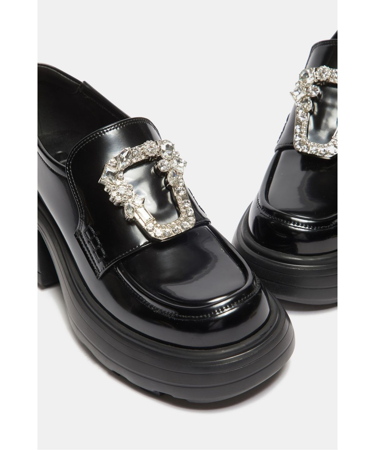 슈콤마보니(SUECOMMA BONNIE) polygon jewelry loafer(black)_DG1DA26511BLK