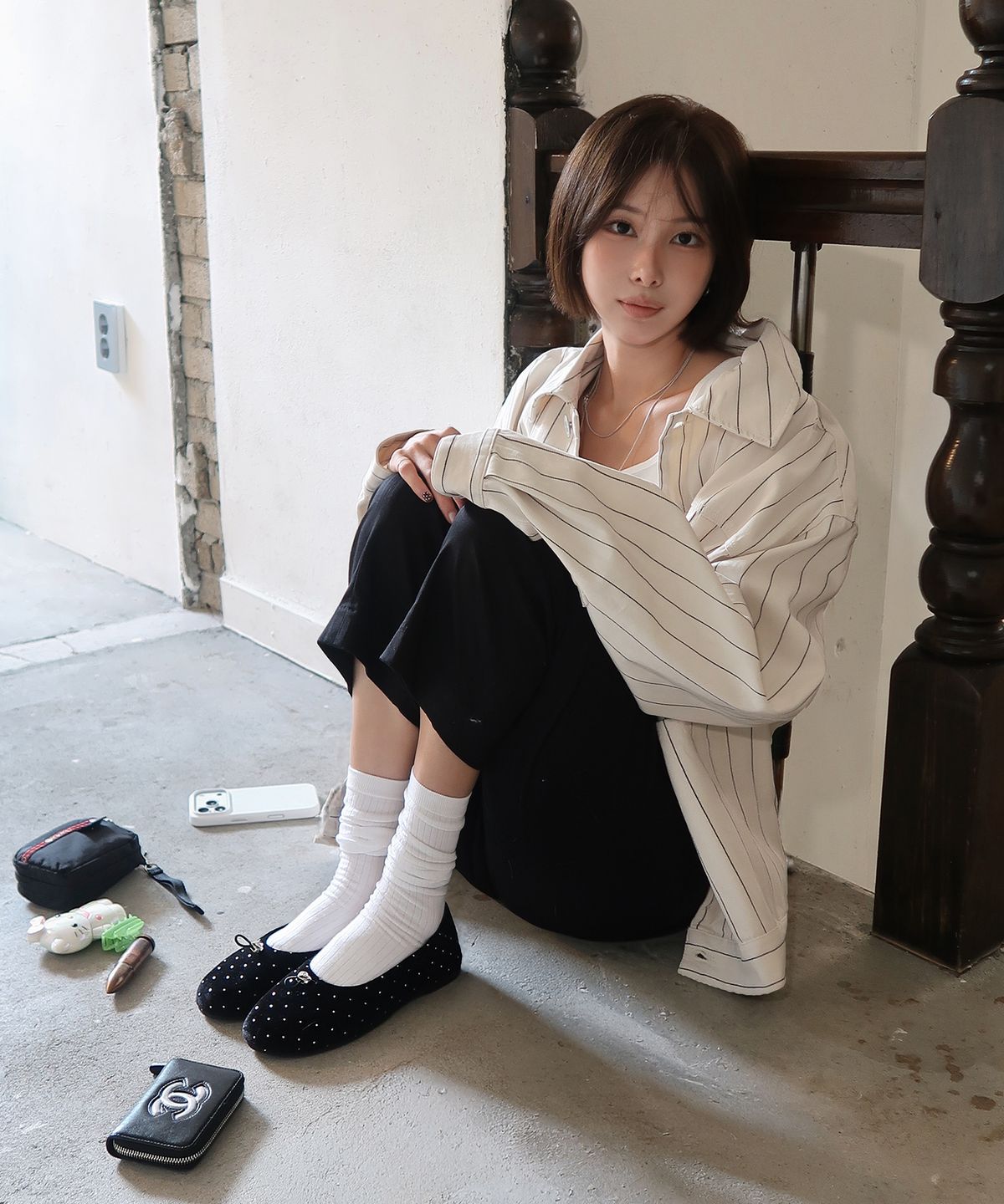 마크모크(MAC MOC) Simkung 심쿵 하트 장식 플랫_7colors