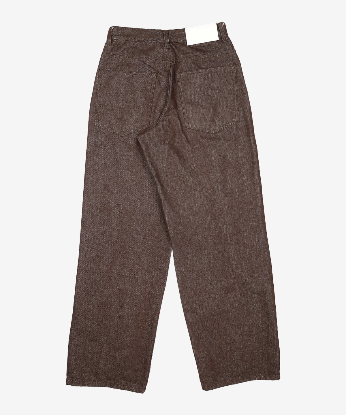 데케트(DECET) Deep Pleats Wide Jeans DCPT030CPBrown 26