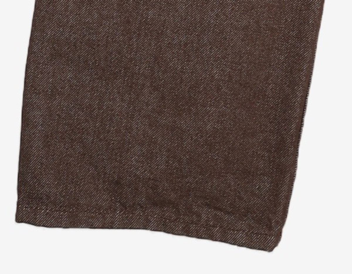 데케트(DECET) Deep Pleats Wide Jeans DCPT030CPBrown 26