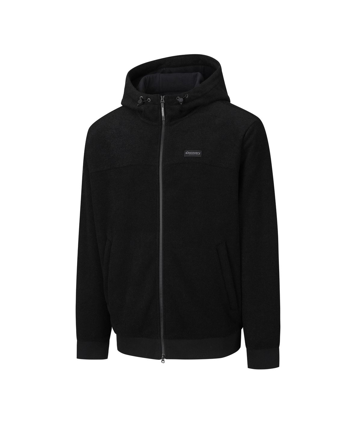 디스커버리 익스페디션(DISCOVERY EXPEDITION) 남성 테리 플리스 후드 집업 (BLACK)