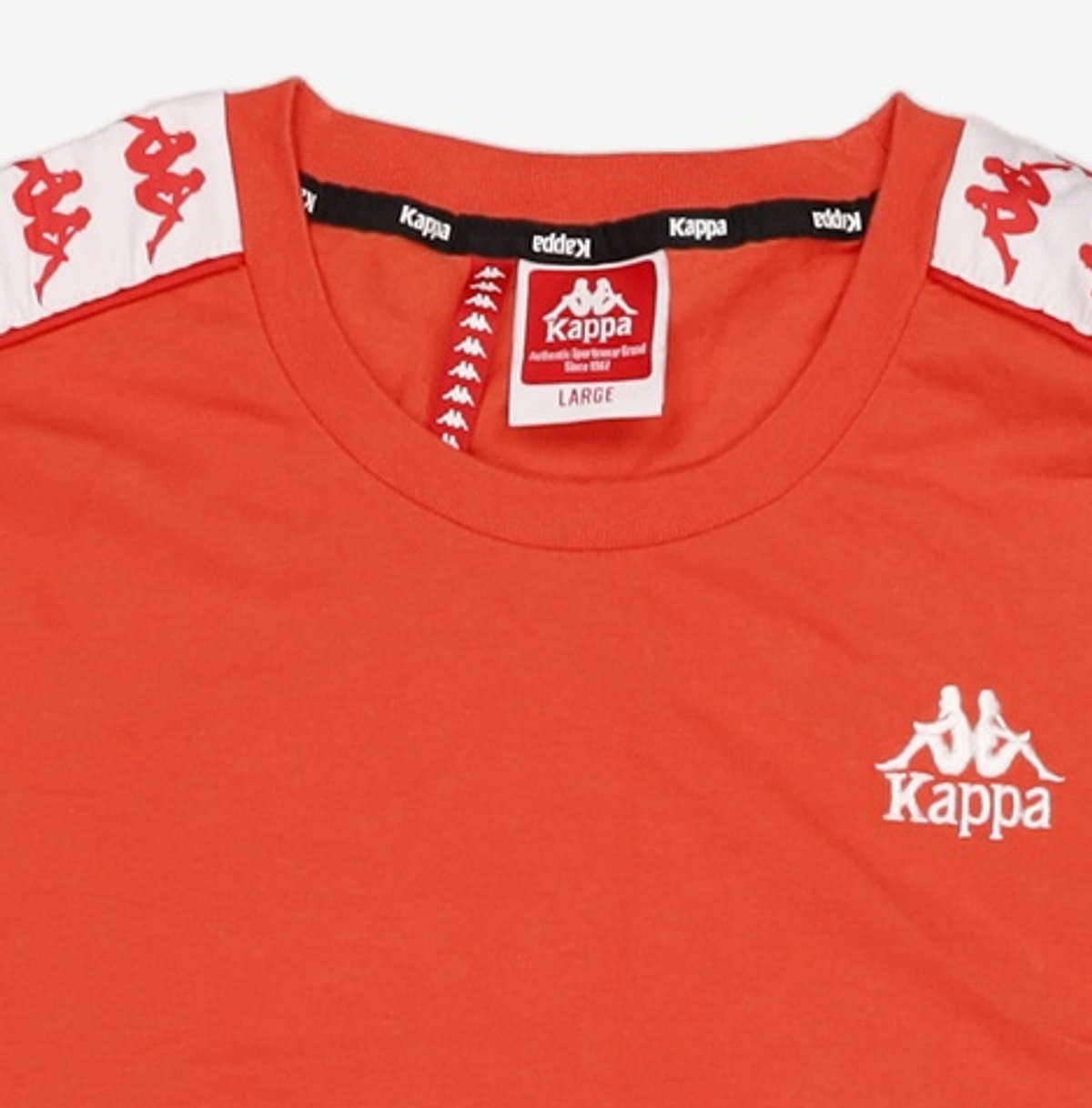 카파(KAPPA) 222반다 익스클루시브 미니로고 반팔티셔츠 - 블랙:그린 / KJRS292MD-BLK L