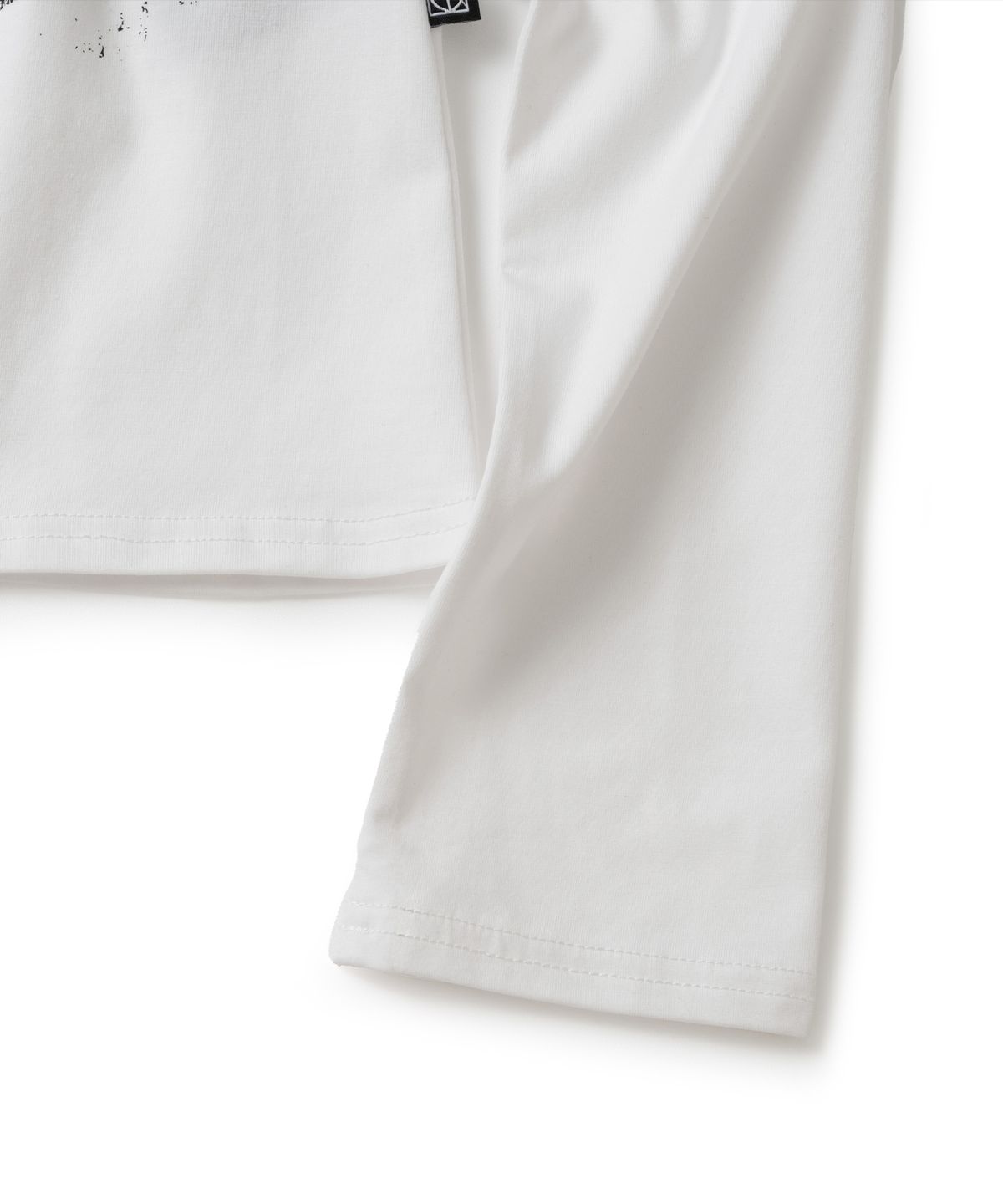 낫포너드(NOT4NERD) W Unknown Records Slit V-Neck Long Sleeve - White