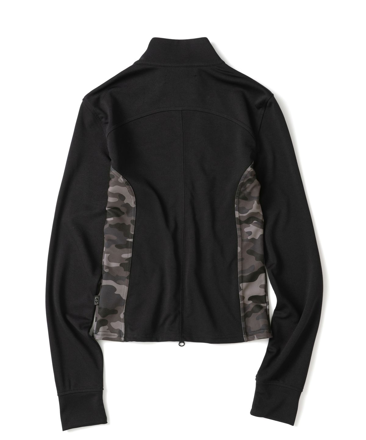 낫포너드(NOT4NERD) W Camo Panel Jersey Jacket - Black