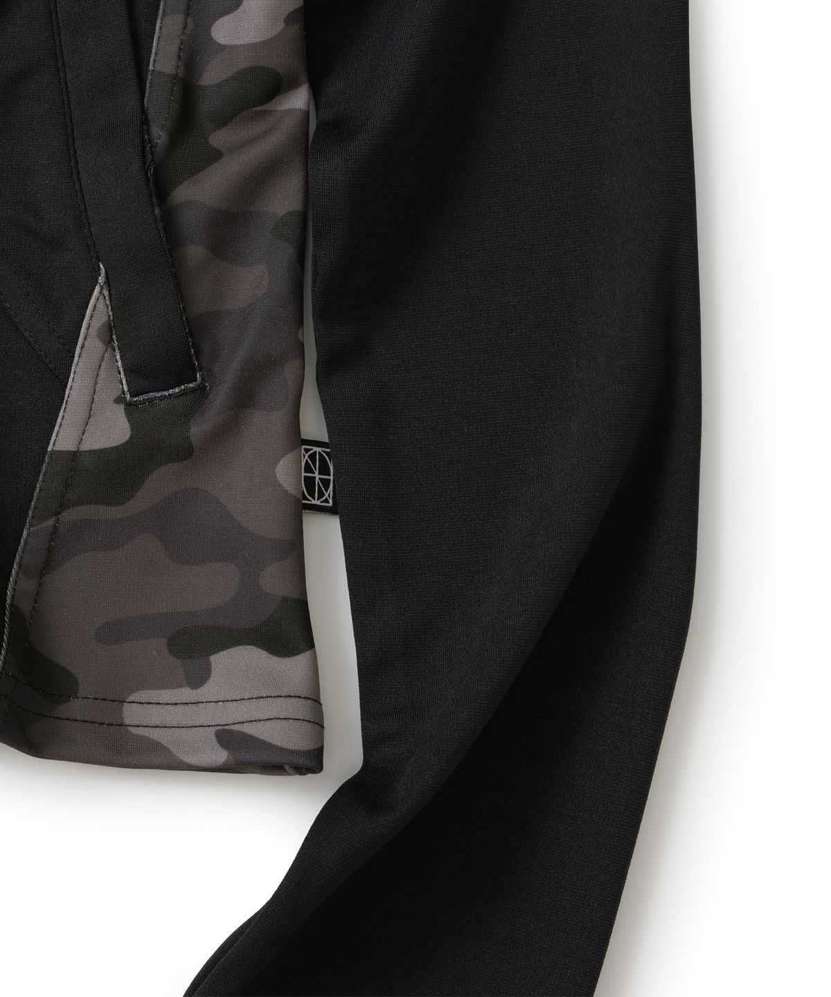 낫포너드(NOT4NERD) W Camo Panel Jersey Jacket - Black