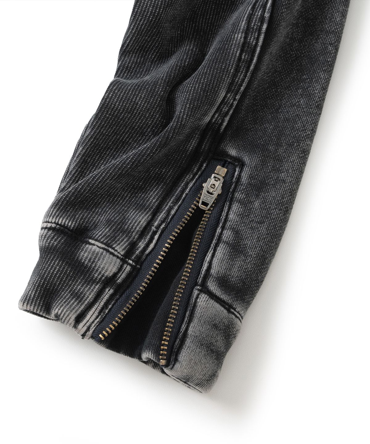낫포너드(NOT4NERD) W Curve Panel Biker Jersey Jacket - Charcoal