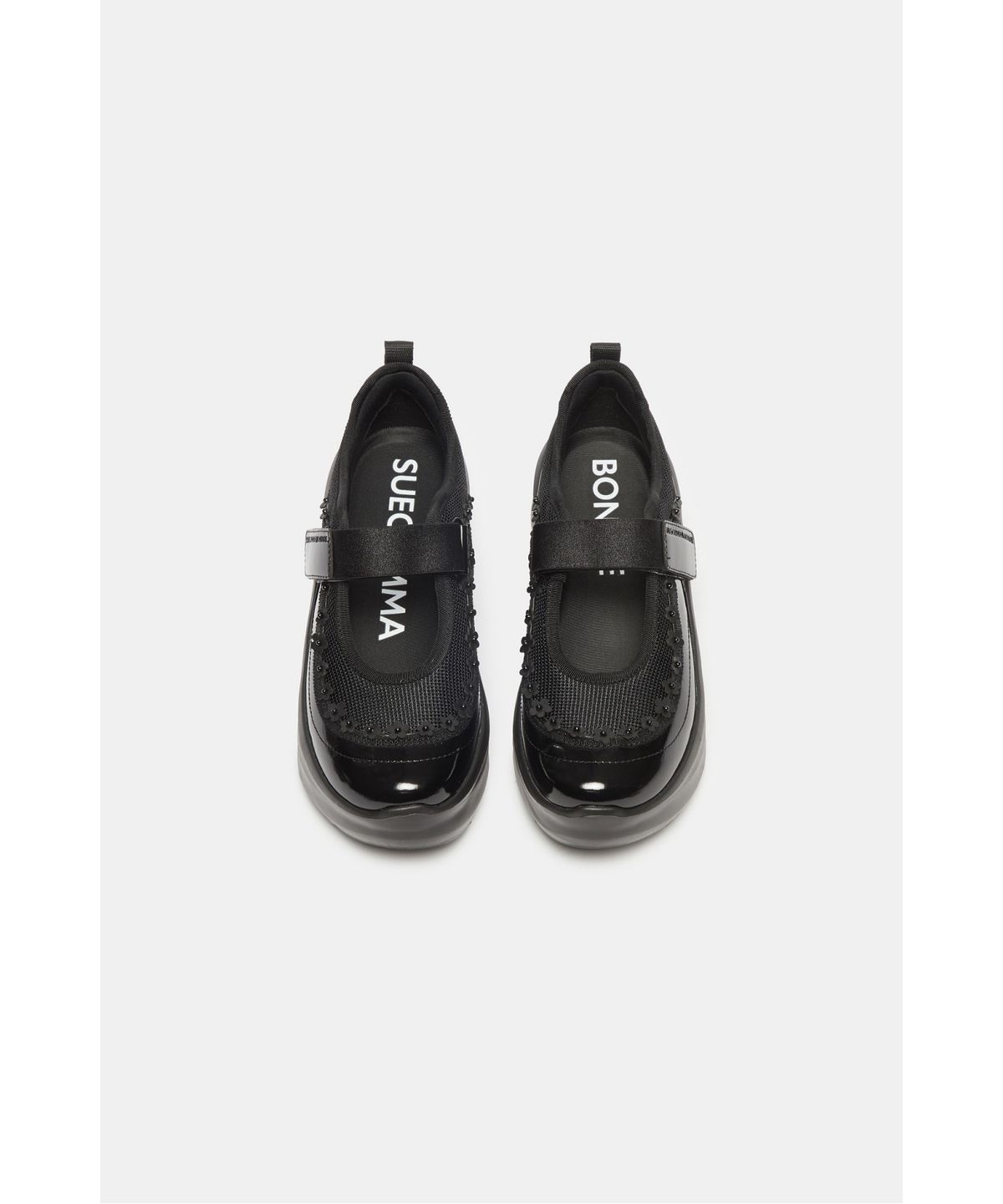 슈콤마보니(SUECOMMA BONNIE) Floral maryjane sneakers(black)_DG4DA26507BLK
