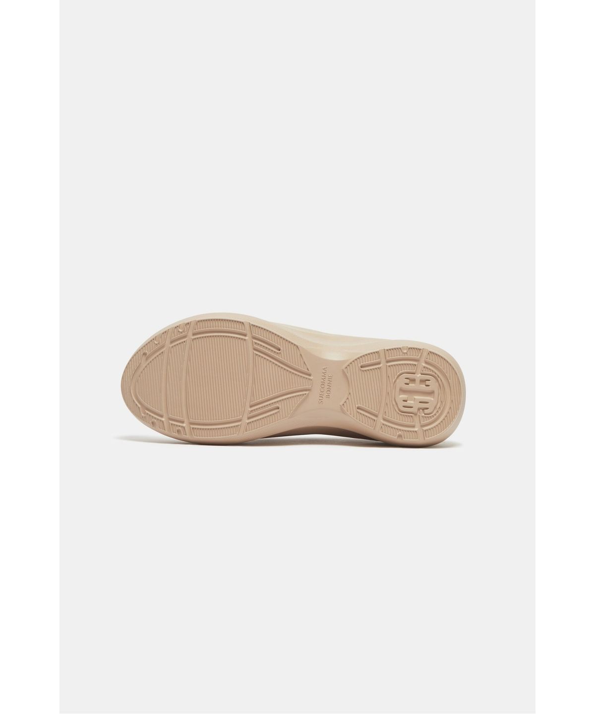 슈콤마보니(SUECOMMA BONNIE) Crystal buckle sneakers(beige)_DG4DA26519BEE