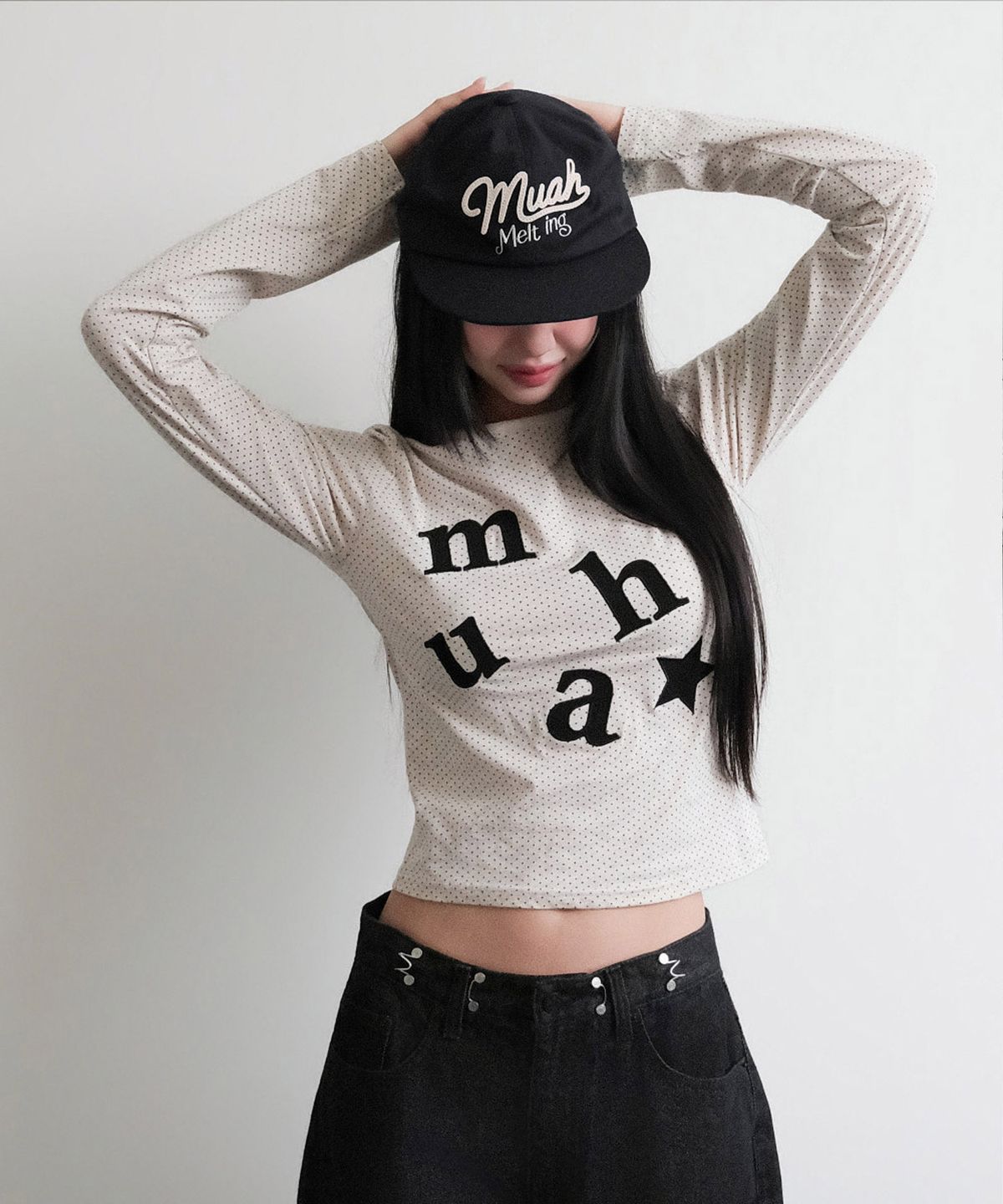 무아무아(MUAHMUAH) 레터링 무아 스냅백 [블랙]