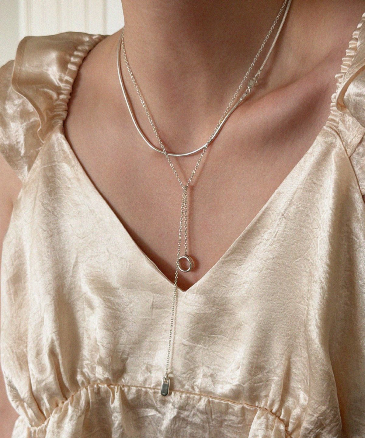 솔트유(SALT YOU) Goyu Knots Necklace (2-way)