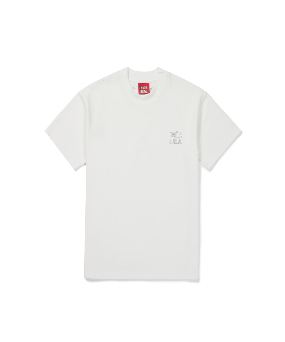 마린푸샤(MARINE PUSHYA) 3-Flower Signature Logo Tee / WH