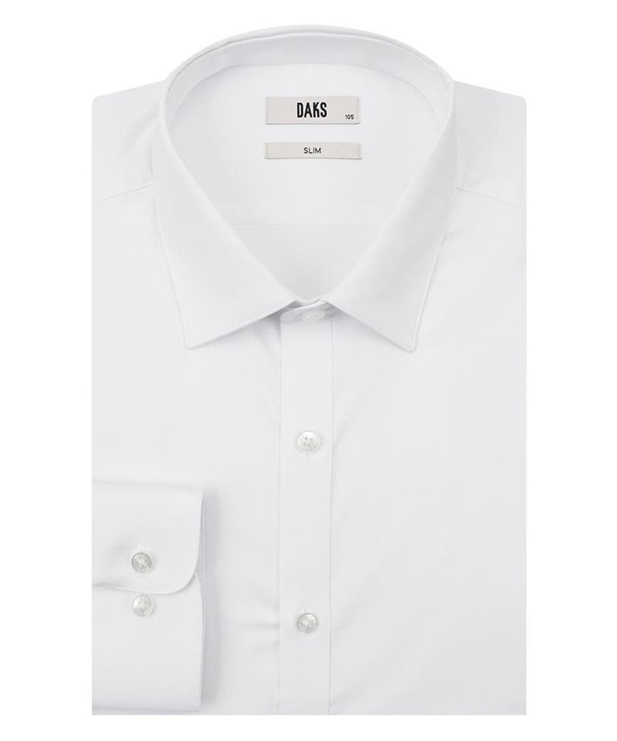 닥스셔츠(DAKS SHIRTS) 노케어 레이온혼방 솔리드 셔츠 슬림핏 화이트_DMA3SHDL301A1