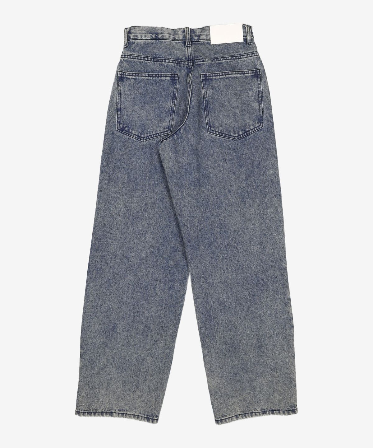 데케트(DECET) Deep Pleats Wide Jeans DCPT030Blue 26