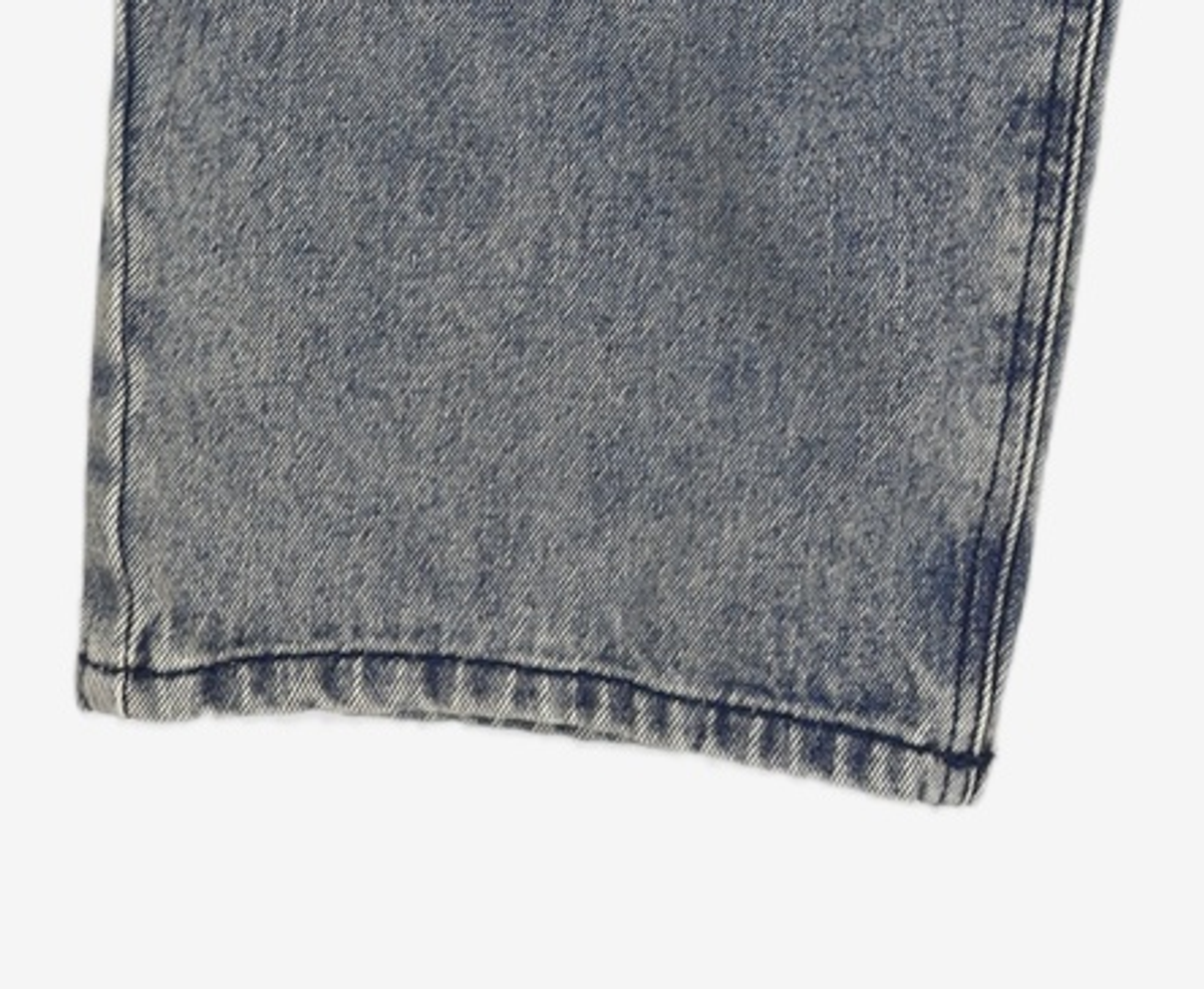 데케트(DECET) Deep Pleats Wide Jeans DCPT030Blue 26