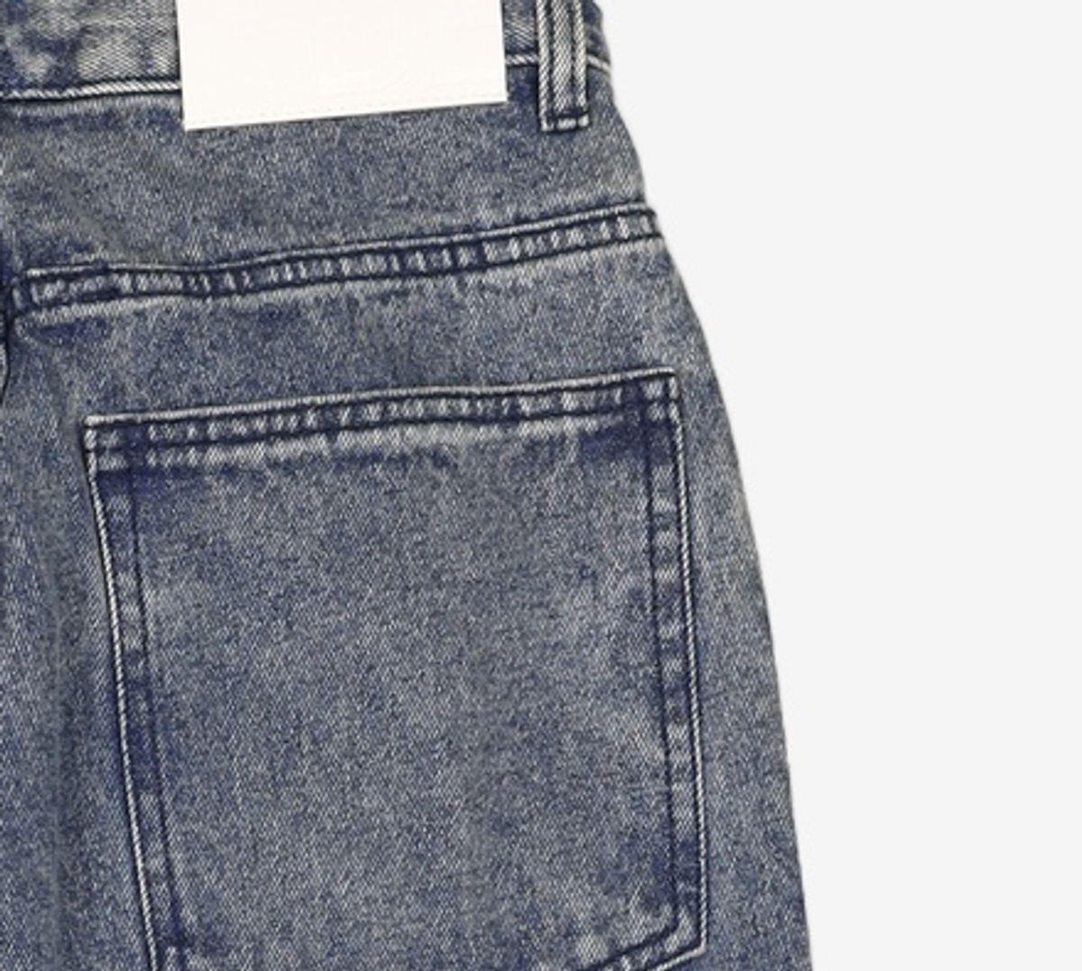 데케트(DECET) Deep Pleats Wide Jeans DCPT030Blue 26