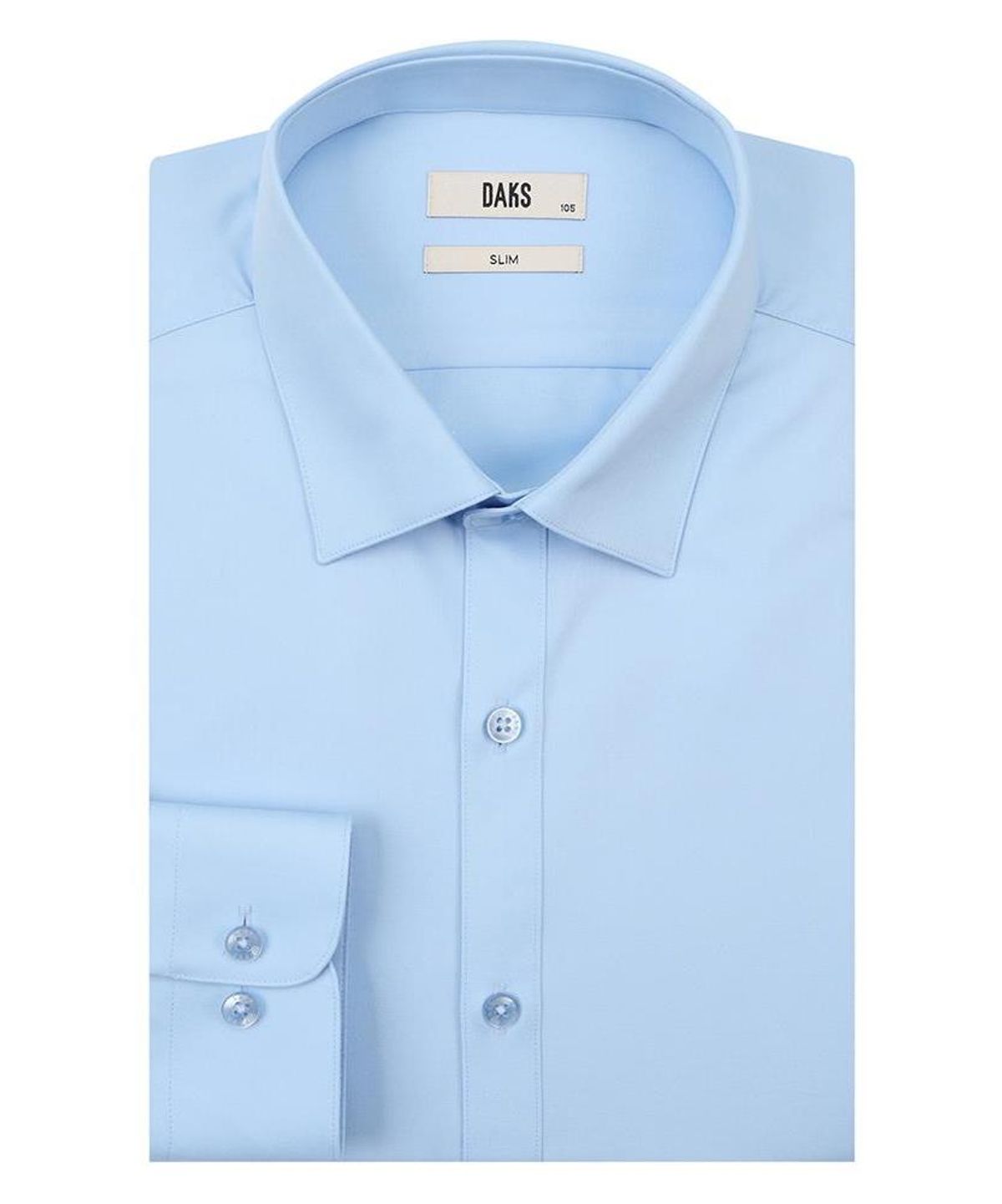 닥스셔츠(DAKS SHIRTS) 노케어 레이온혼방 솔리드 셔츠 슬림핏 블루_DMA3SHDL301B1