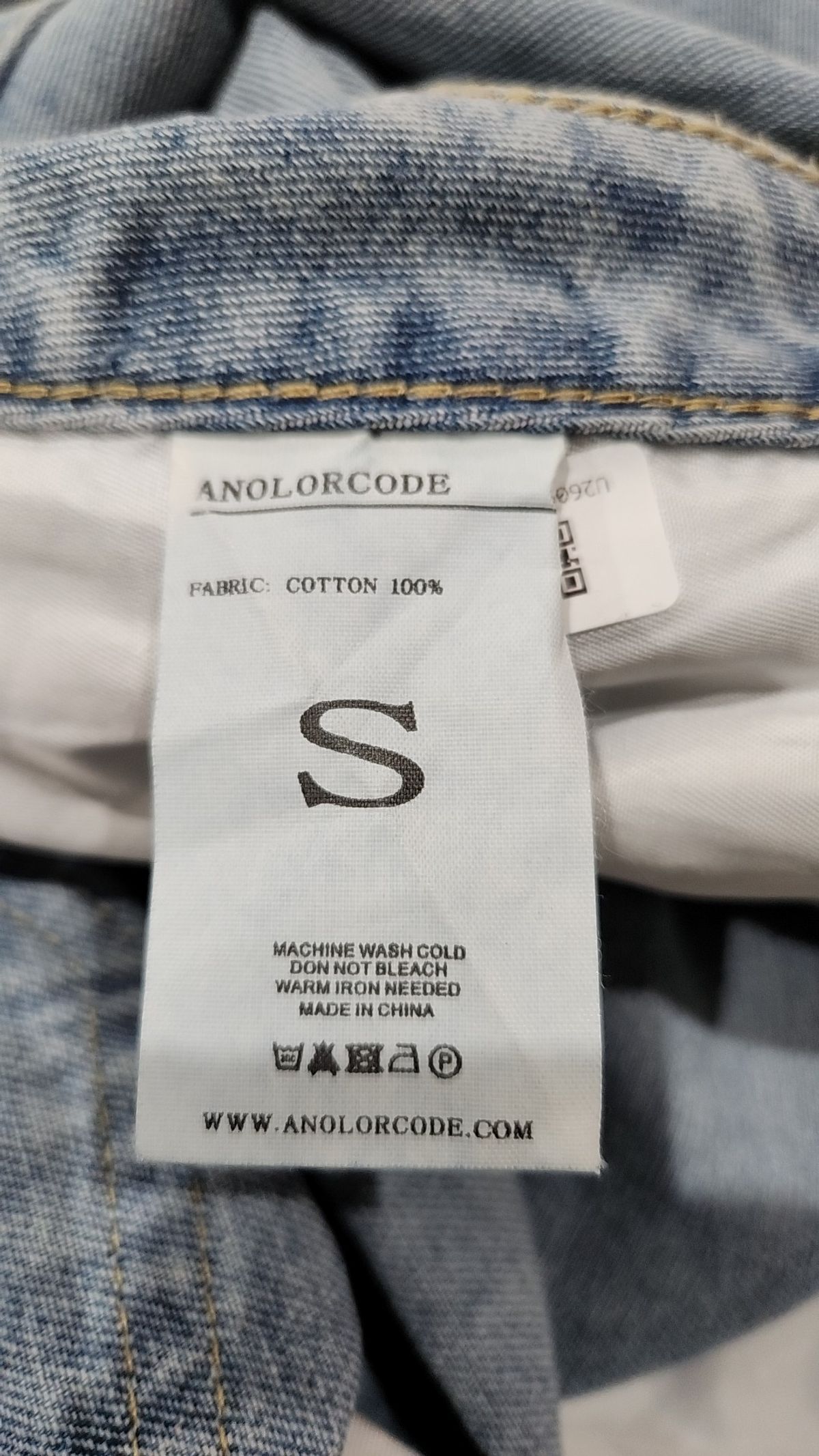어널러코드(ANOLORCODE) 청/데님 팬츠 S