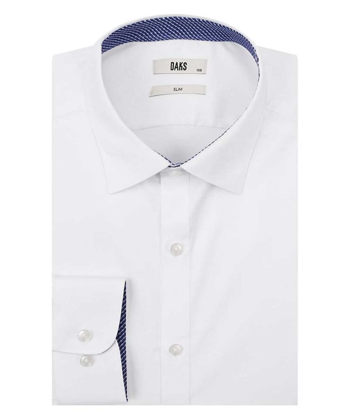 닥스셔츠(DAKS SHIRTS) 노케어 레이온혼방 솔리드 셔츠 슬림핏 화이트_DMA3SHDL302A1