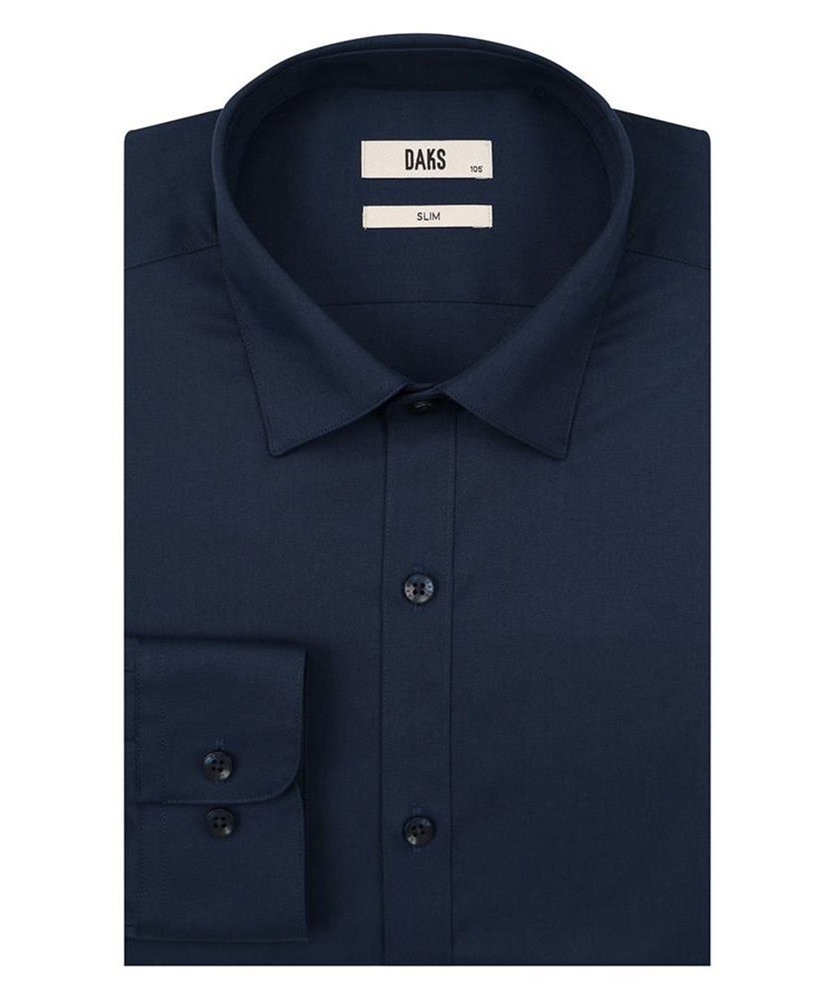 닥스셔츠(DAKS SHIRTS) 노케어 레이온혼방 솔리드 셔츠 슬림핏 네이비_DMA3SHDL303N1