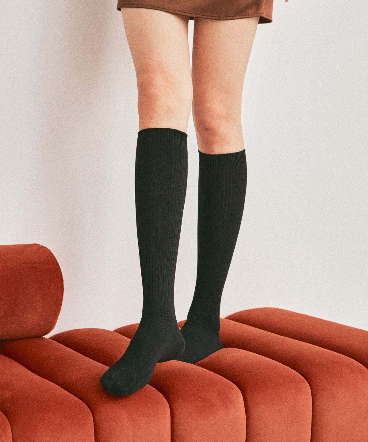 삭스타즈(SOCKSTAZ) STB024 스탠다드 코튼 립 니삭스 (6 Colors)