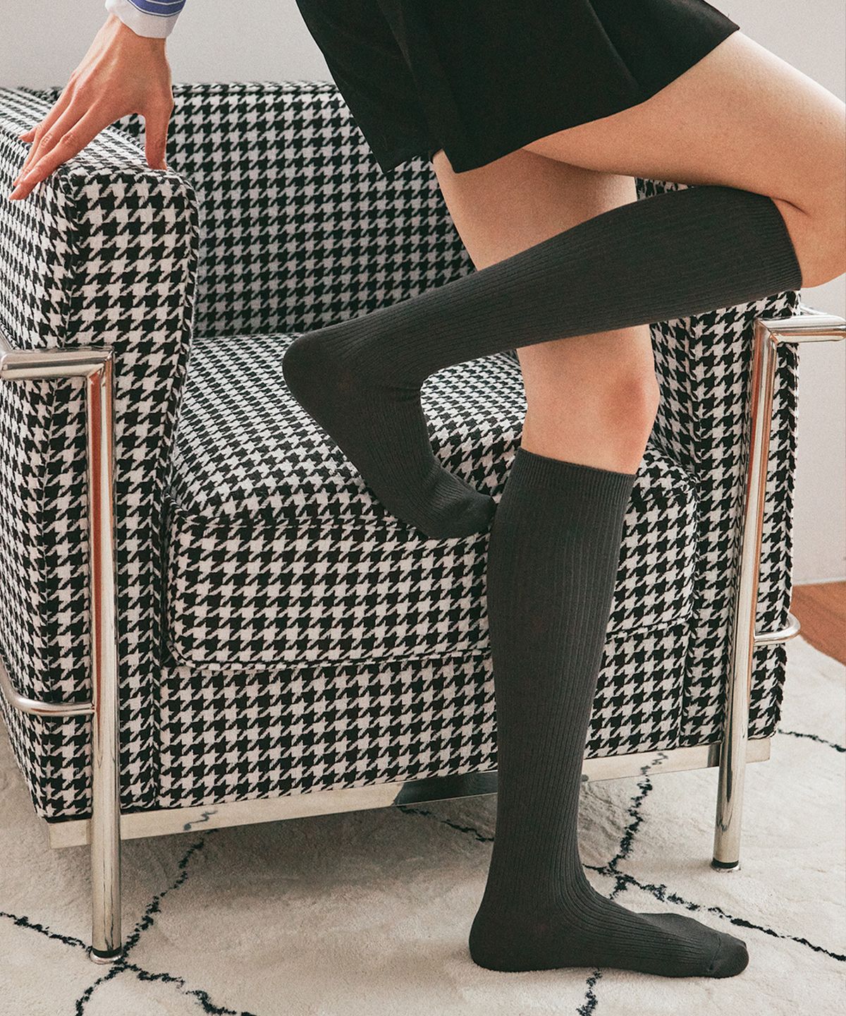 삭스타즈(SOCKSTAZ) STB024 스탠다드 코튼 립 니삭스 (6 Colors)