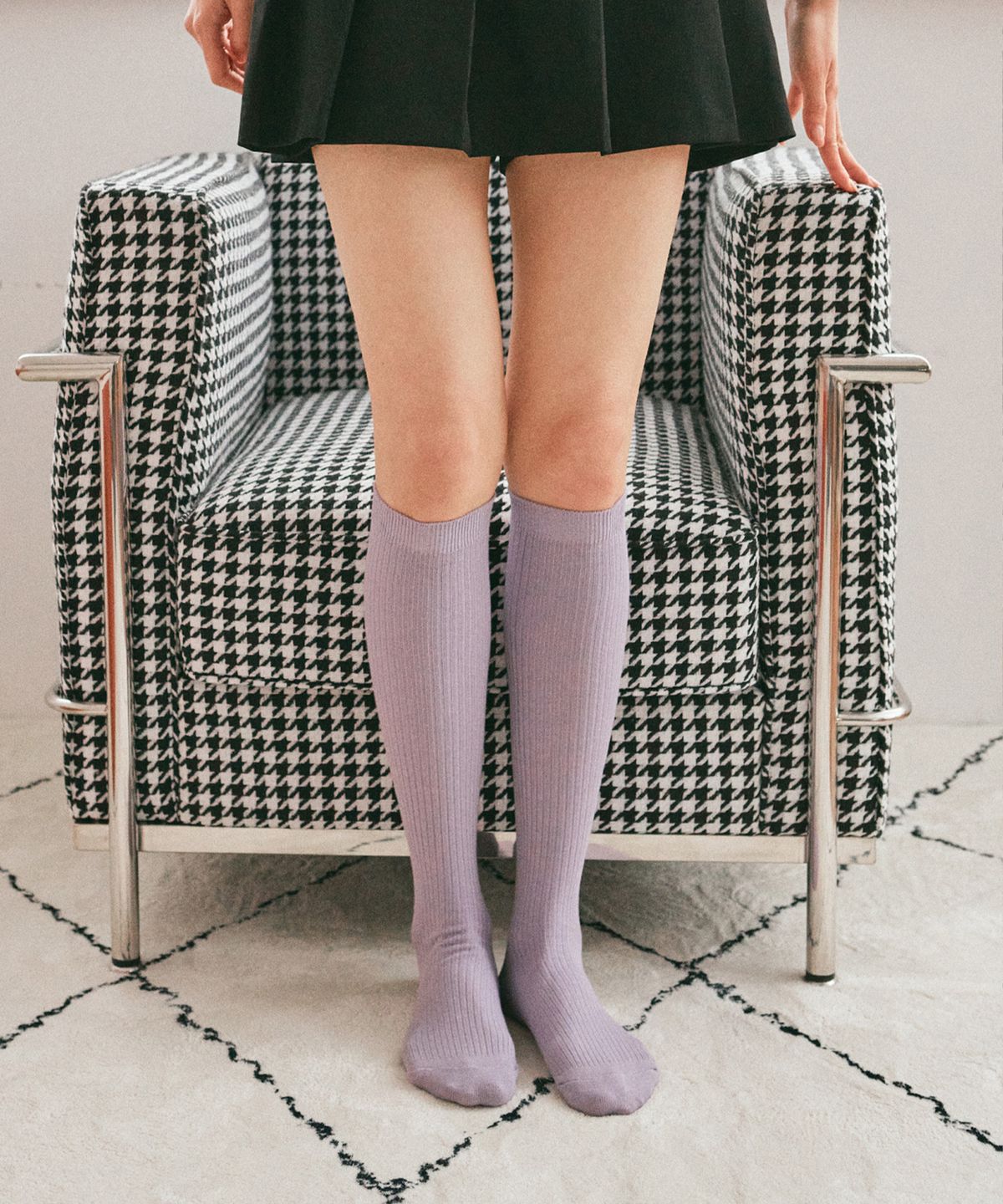 삭스타즈(SOCKSTAZ) STB024 스탠다드 코튼 립 니삭스 (6 Colors)