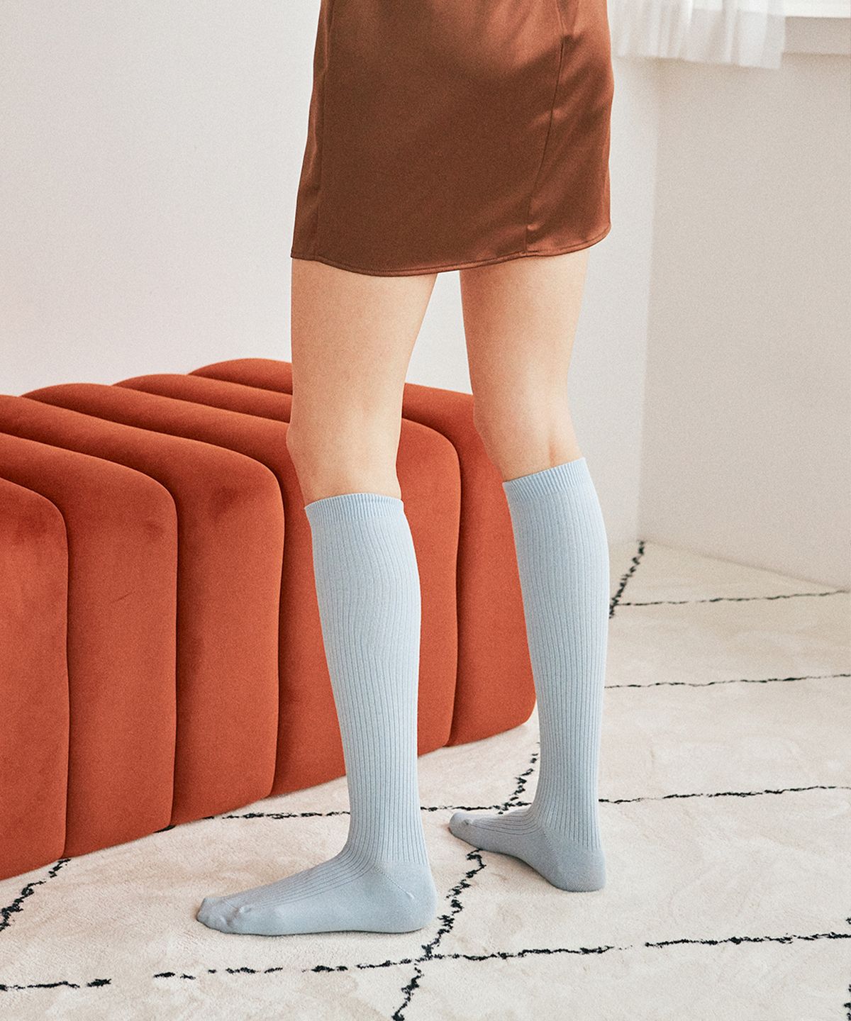 삭스타즈(SOCKSTAZ) STB024 스탠다드 코튼 립 니삭스 (6 Colors)