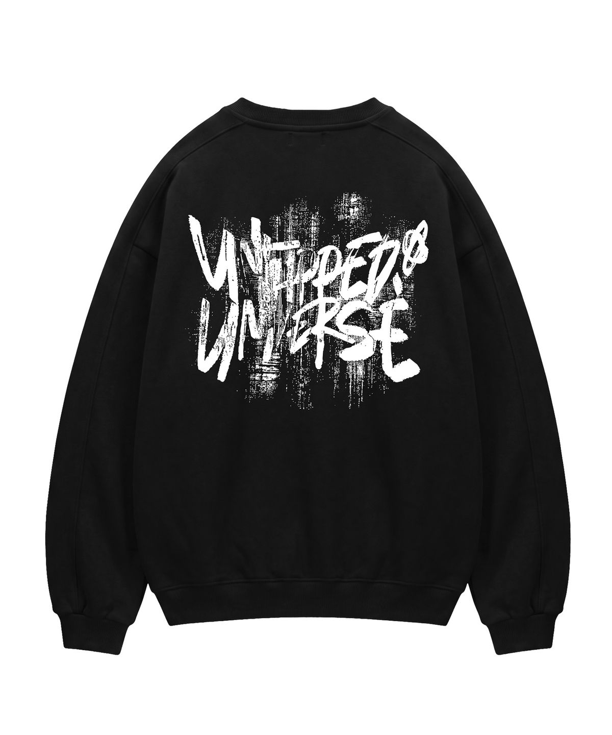언탭트 스튜디오(UNTAPPED STUDIO) 340G 브러시 아트웍 에센셜 사이드 절개 오버핏 맨투맨 스웨트 티셔츠 4Color