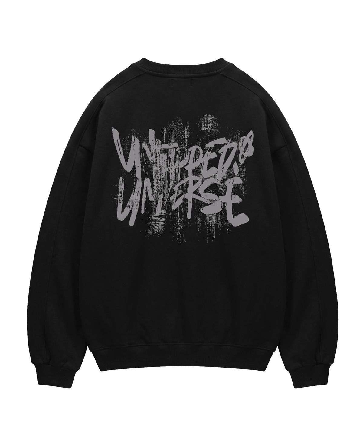 언탭트 스튜디오(UNTAPPED STUDIO) 340G 브러시 아트웍 에센셜 사이드 절개 오버핏 맨투맨 스웨트 티셔츠 4Color