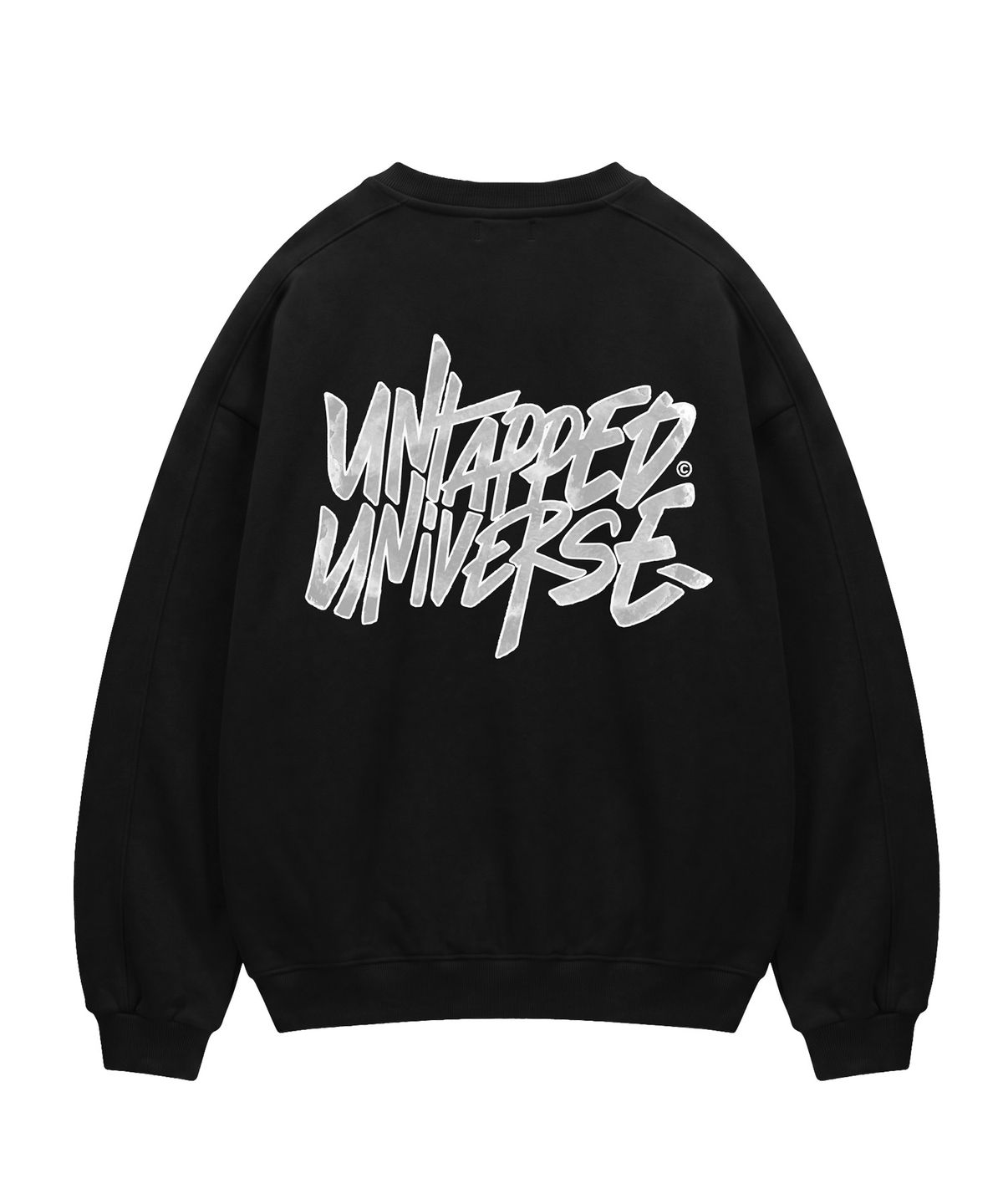 언탭트 스튜디오(UNTAPPED STUDIO) 340G Water Paint 에센셜 사이드 절개 오버핏 맨투맨 스웨트 티셔츠 3Color
