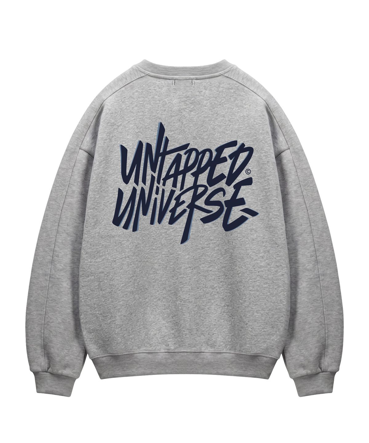언탭트 스튜디오(UNTAPPED STUDIO) 340G 시그니처 오버랩 에센셜 사이드 절개 오버핏 맨투맨 스웨트 티셔츠 9Color