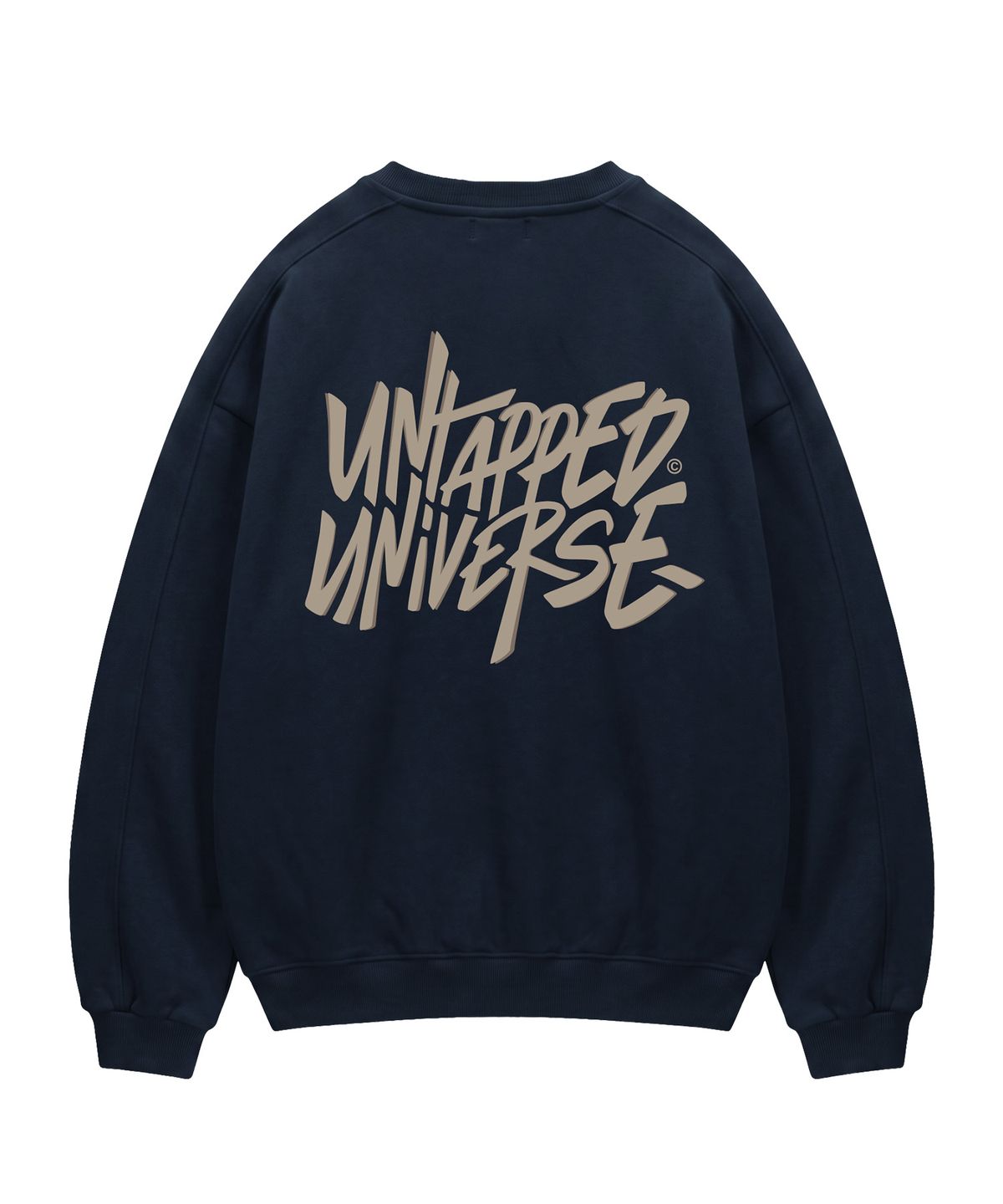 언탭트 스튜디오(UNTAPPED STUDIO) 340G 시그니처 오버랩 에센셜 사이드 절개 오버핏 맨투맨 스웨트 티셔츠 9Color