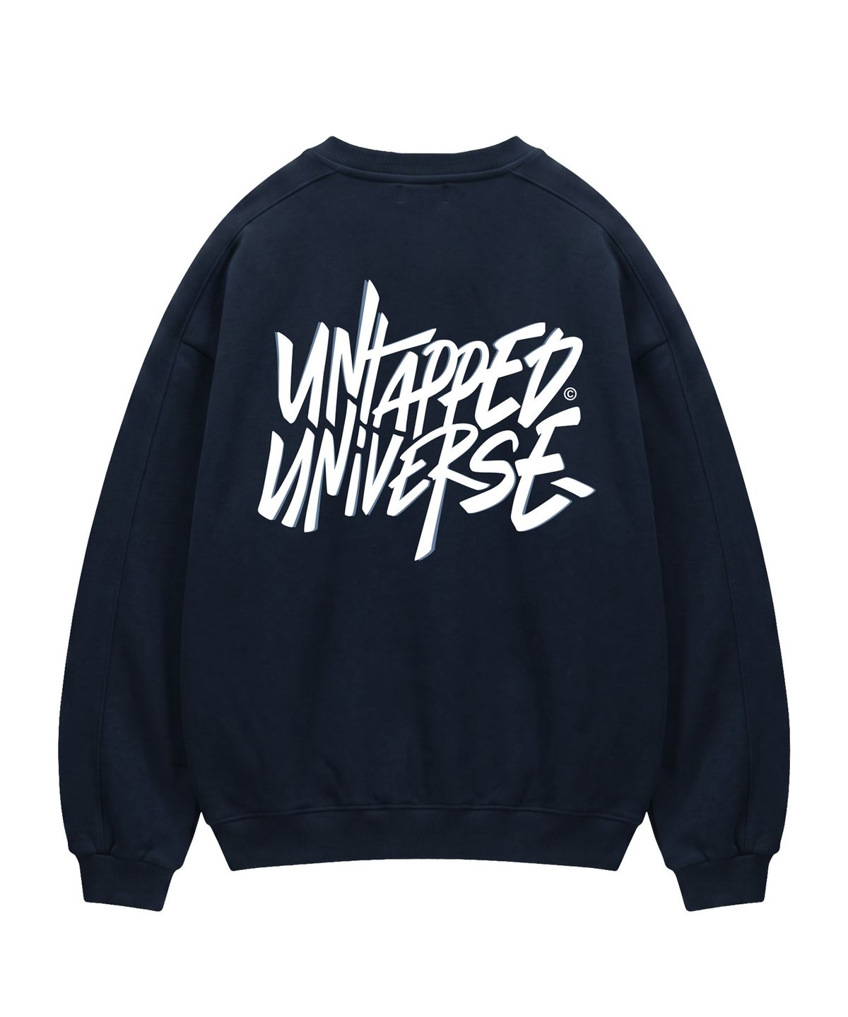 언탭트 스튜디오(UNTAPPED STUDIO) 340G 시그니처 오버랩 에센셜 사이드 절개 오버핏 맨투맨 스웨트 티셔츠 9Color