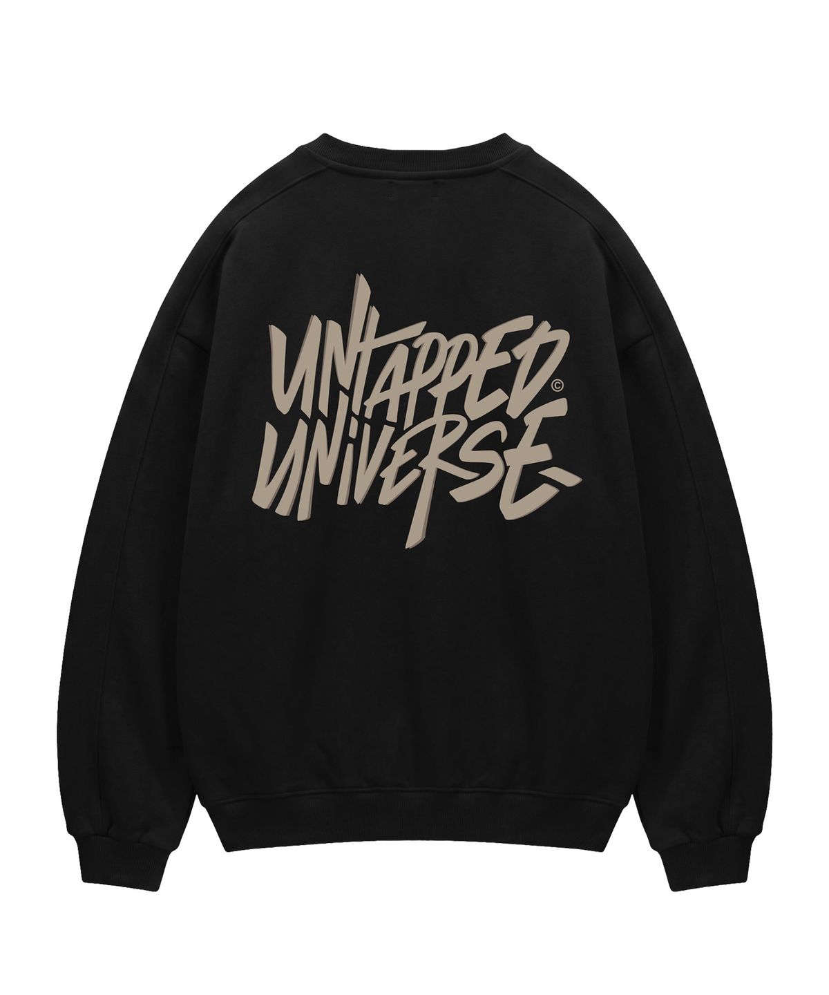 언탭트 스튜디오(UNTAPPED STUDIO) 340G 시그니처 오버랩 에센셜 사이드 절개 오버핏 맨투맨 스웨트 티셔츠 9Color