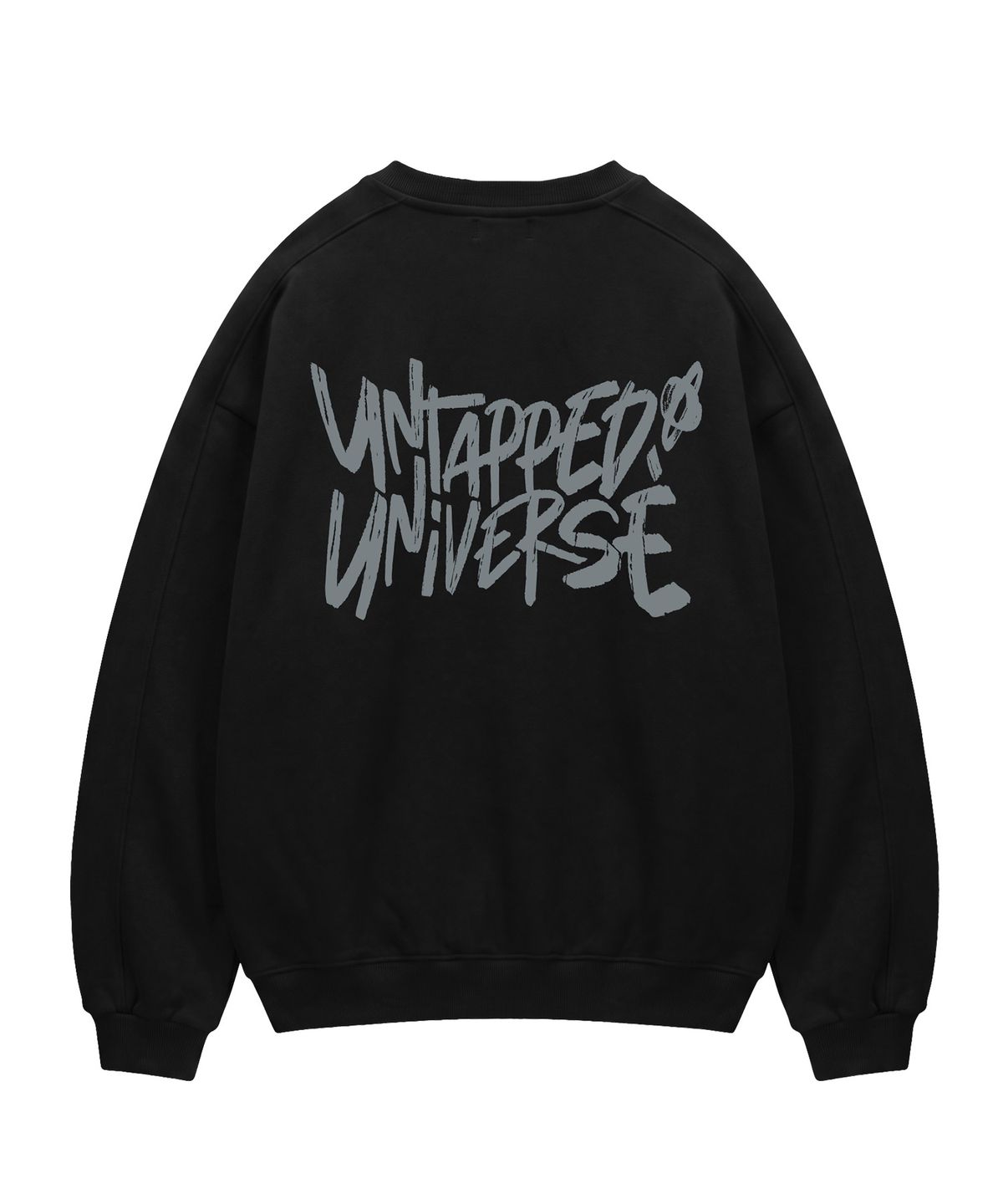 언탭트 스튜디오(UNTAPPED STUDIO) 340G 유니버스 레터링 에센셜 사이드 절개 오버핏 맨투맨 스웨트 티셔츠 6Color