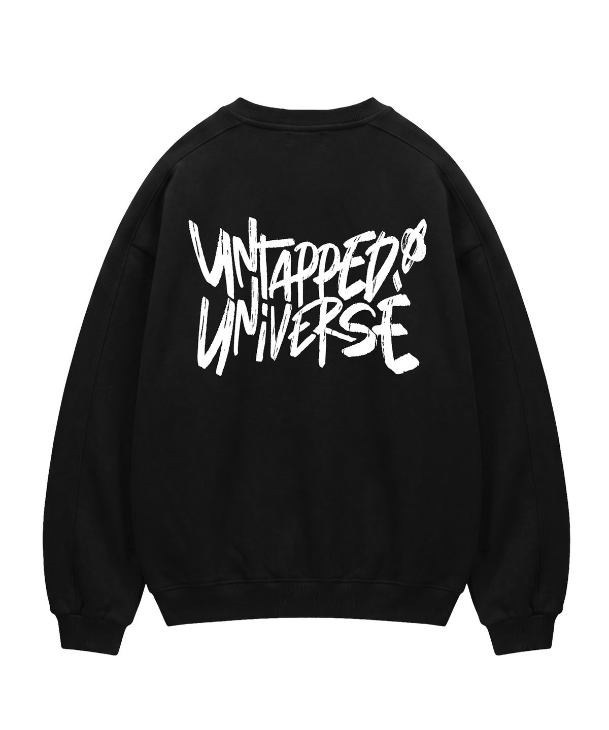 언탭트 스튜디오(UNTAPPED STUDIO) 340G 유니버스 레터링 에센셜 사이드 절개 오버핏 맨투맨 스웨트 티셔츠 6Color