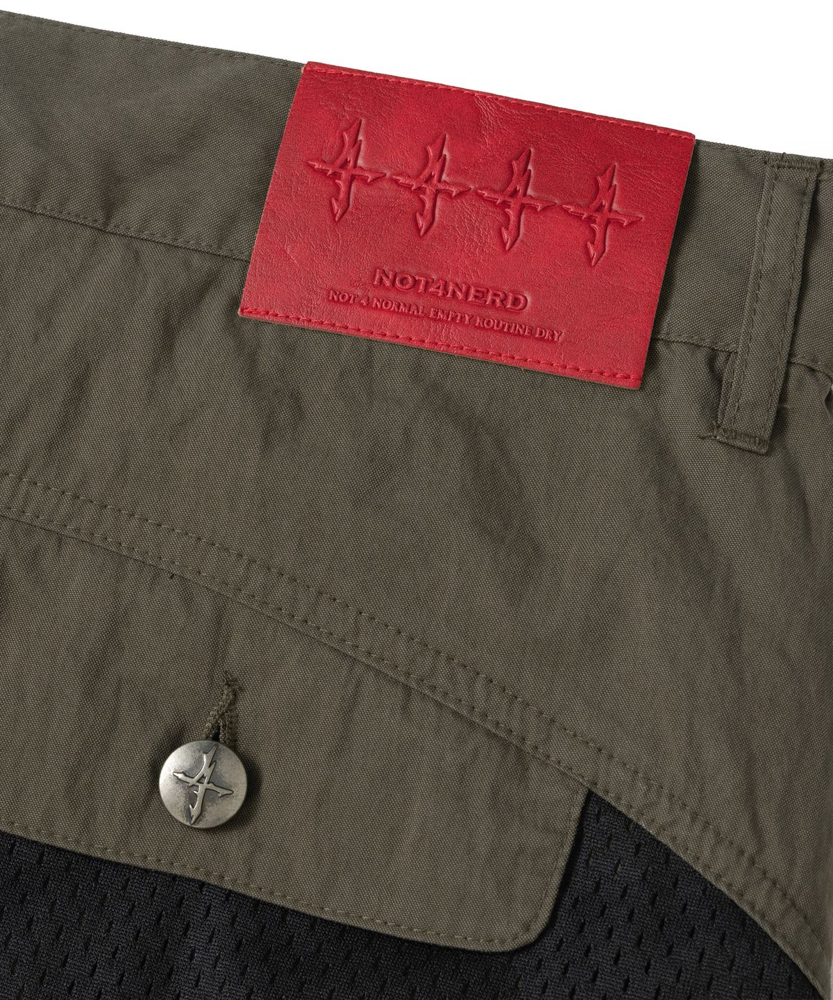 낫포너드(NOT4NERD) Mesh Panel Stairs Cargo Pants - Khaki