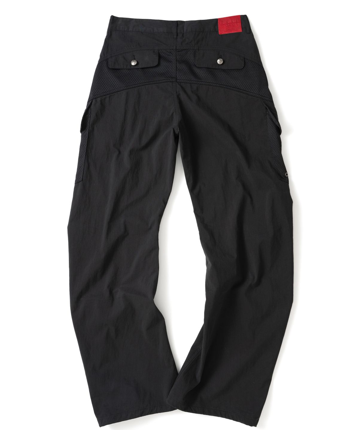 낫포너드(NOT4NERD) Mesh Panel Stairs Cargo Pants - Black